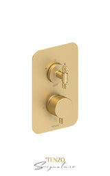 T-Box valve 2 fcts pres bal Bellacio-C brushed gold