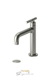 Single hole lavatory faucet with (W/O overflow) drain Bellacio-F brushed gold