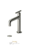 Single hole lavatory faucet with (W/O overflow) drain Bellacio-F brushed gold