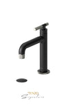 Single hole lavatory faucet with (W/O overflow) drain Bellacio-F brushed gold