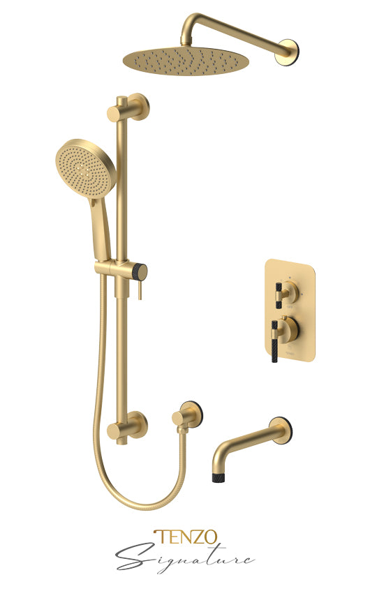 T-Box kit 3 fcts pres bal Bellacio-C brushed gold