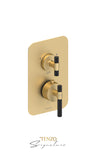 T-Box valve 2 fcts thermo Bellacio-C brushed gold