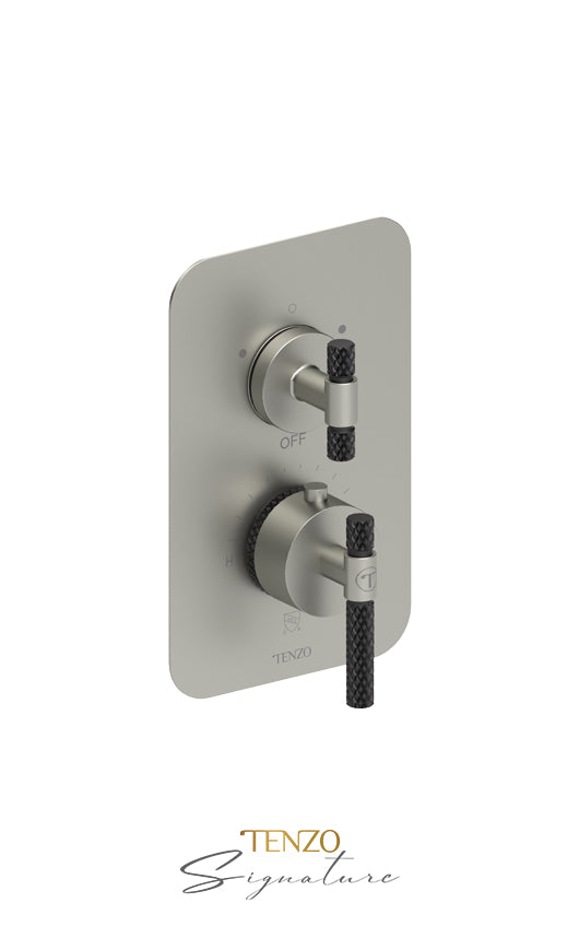 T-Box valve 2 fcts thermo Bellacio-C brushed gold
