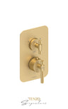 T-Box valve 2 fcts thermo Bellacio-C brushed gold