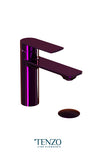 Glam single hole lavatory faucet with (overflow) drain