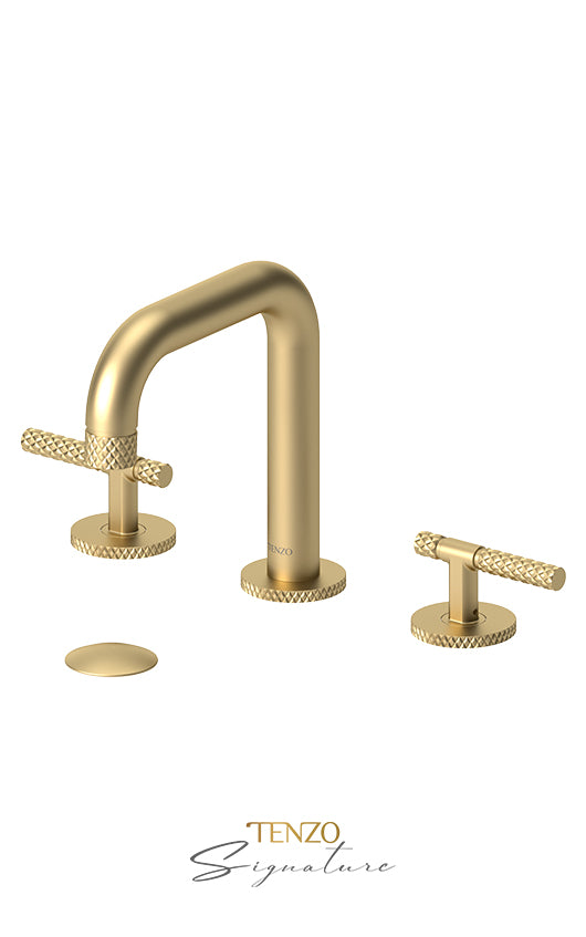 8" lavatory faucet with (W/O overflow) drain Bellacio-C brushed gold