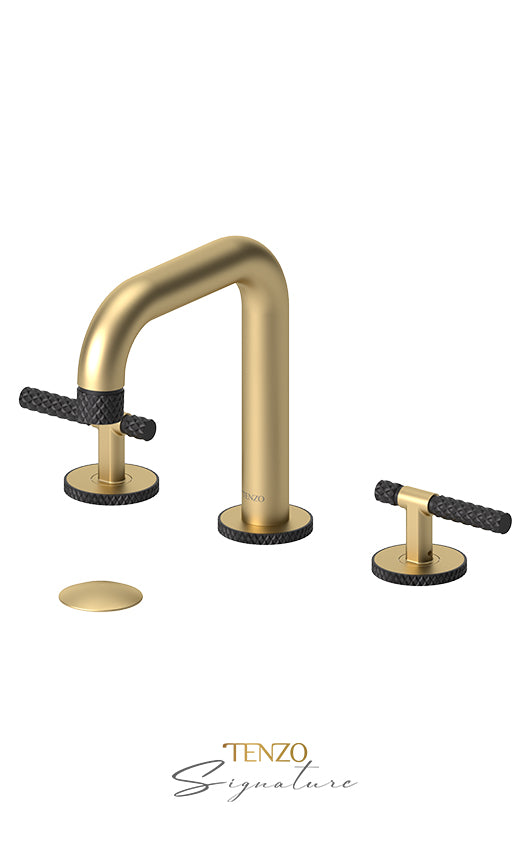 8" lavatory faucet with (W/O overflow) drain Bellacio-C brushed gold