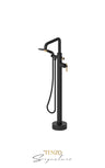 Floor mount tub filler Bellacio-C brushed gold