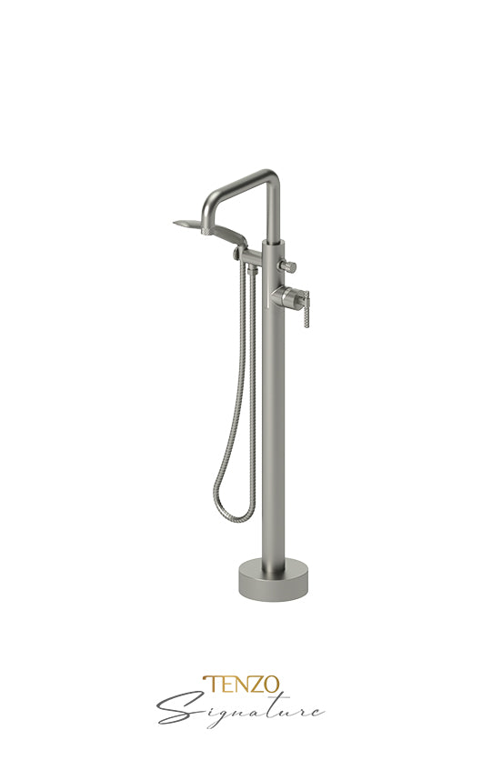 Floor mount tub filler Bellacio-C brushed gold