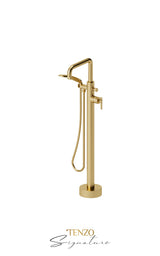 Floor mount tub filler Bellacio-F brushed gold