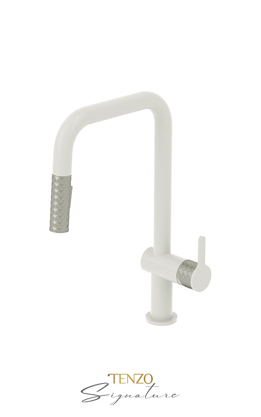 Single-handle kitchen faucet Calozy with pull-down & 2-Function hand shower