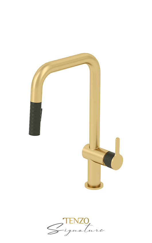 Single-handle kitchen faucet Calozy with pull-down & 2-Function hand shower