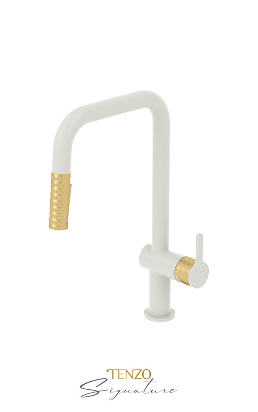Single-handle kitchen faucet Calozy with pull-down & 2-Function hand shower