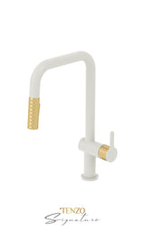 Single-handle kitchen faucet Calozy with pull-down & 2-Function hand shower