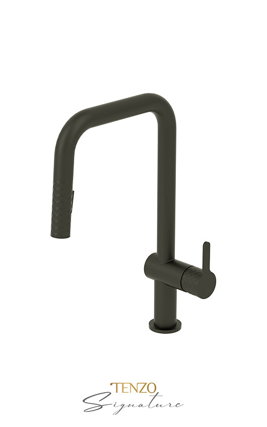 Single-handle kitchen faucet Calozy with pull-down & 2-Function hand shower