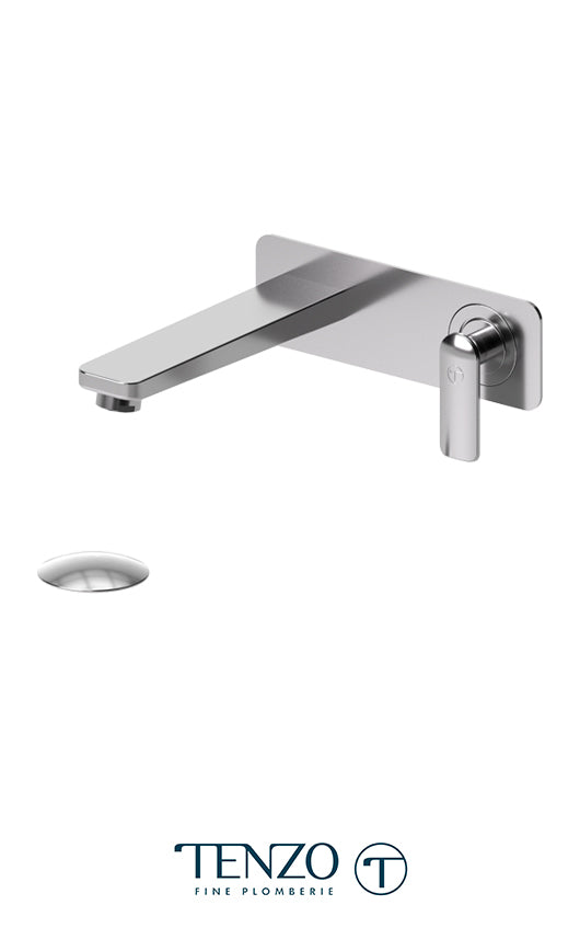 Wall mount lavatory faucet Delano with (overflow) drain