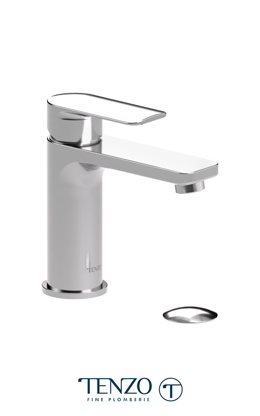 Delano single hole lavatory faucet with (W/O overflow) drain