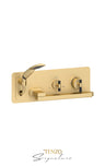Wall mount tub faucet with swivel spout Bellacio-F brushed gold