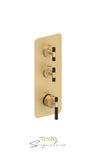 Extenza valve 2 fcts thermo Bellacio-C brushed gold