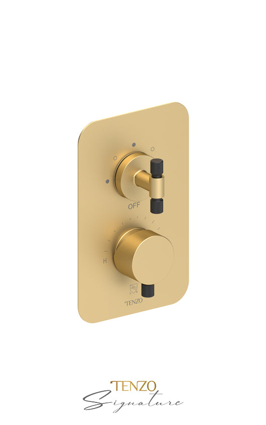 T-Box valve 3 fcts pres bal Bellacio-F brushed gold