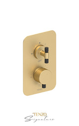 T-Box valve 3 fcts pres bal Bellacio-F brushed gold
