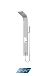 Evolo stainless steel shower column — 3 jets, pressure balanced / diverter