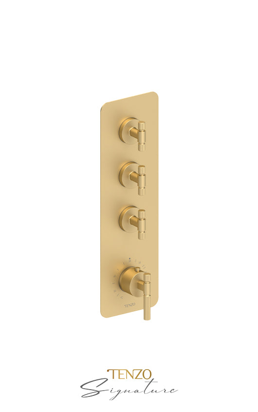 Extenza valve 3 fcts thermo Bellacio-F brushed gold