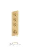 Extenza valve 3 fcts thermo Bellacio-F brushed gold