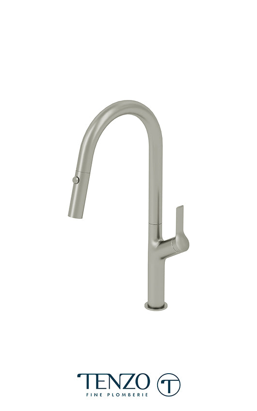 Single-handle kitchen faucet Lotus with pull-down & 2-Function hand shower