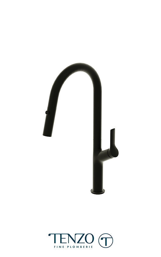 Single-handle kitchen faucet Lotus with pull-down & 2-Function hand shower
