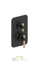 T-Box valve 3 fcts thermo Bellacio-C brushed gold