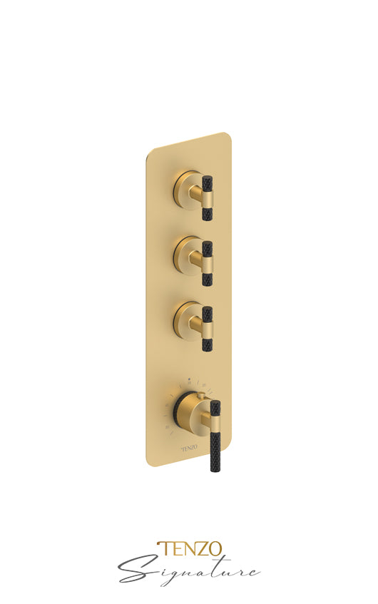 Extenza valve 3 fcts thermo Bellacio-C brushed gold