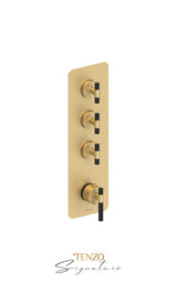 Extenza valve 3 fcts thermo Bellacio-C brushed gold