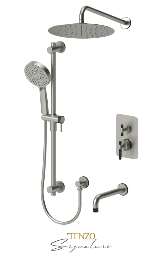 T-Box valve 3 fcts pres bal Bellacio-C brushed gold