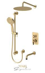 T-Box valve 3 fcts pres bal Bellacio-C brushed gold