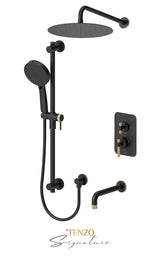 T-Box valve 3 fcts pres bal Bellacio-C brushed gold