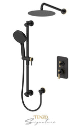 T-Box kit 2 fcts thermo Bellacio-C brushed gold