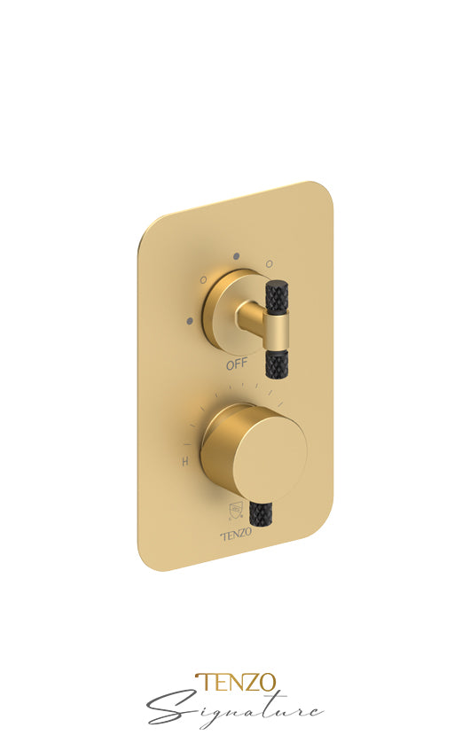 T-Box valve 3 fcts pres bal Bellacio-C brushed gold