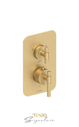 T-Box valve 2 fcts thermo Bellacio-F brushed gold