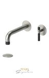 Wall mount lavatory faucet with (W/O overflow) drain Bellacio-F brushed gold