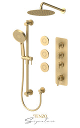Extenza valve 2 fcts thermo Bellacio-C brushed gold