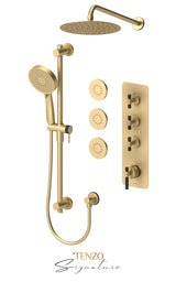 Extenza valve 2 fcts thermo Bellacio-C brushed gold