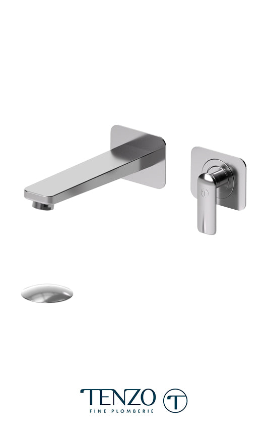 Wall mount lavatory faucet Delano with (W/O overflow)