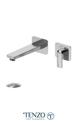 Wall mount lavatory faucet Delano with (W/O overflow)
