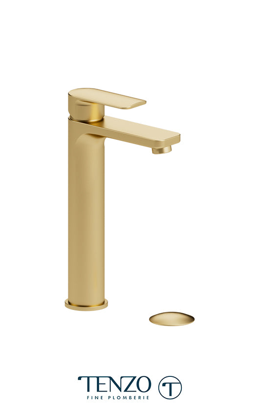 Delano single hole tall lavatory faucet with (W/O overflow) drain