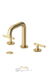 8" lavatory faucet with (overflow) drain Bellacio-F brushed gold