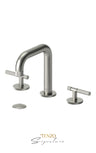 8" lavatory faucet with (overflow) drain Bellacio-F brushed gold
