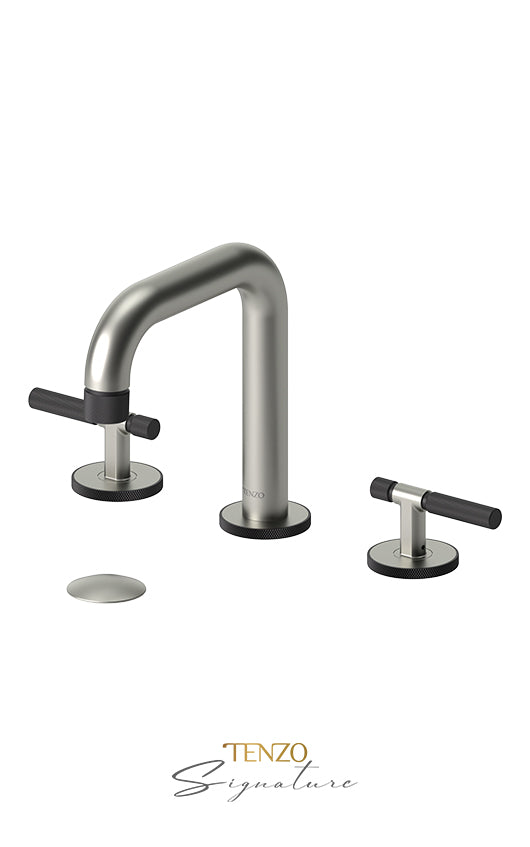 8" lavatory faucet with (overflow) drain Bellacio-F brushed gold