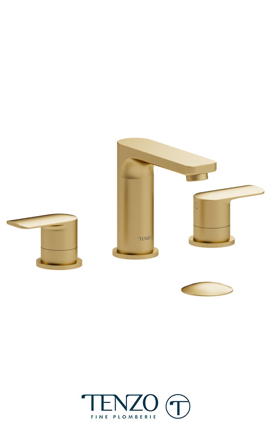 Delano 8in lavatory faucet with (W/O overflow) drain