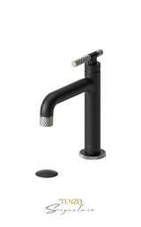 Single hole lavatory faucet with (W/O overflow) drain Bellacio-C brushed gold
